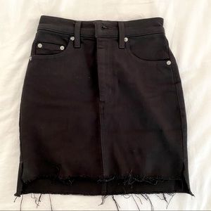 Black Denim Skirt